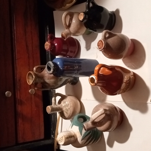 Variety Kitchen Antique Prohibition Empty Liqueur Ceramic Jugs With